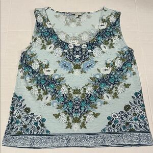 Lucky Brand Floral Sleeveless Top- Like New
